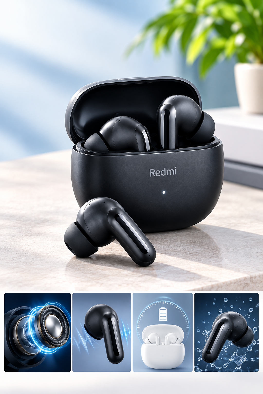 Xiaomi Redmi Buds 6 Play – Audífonos Inalámbricos Bluetooth 5.4